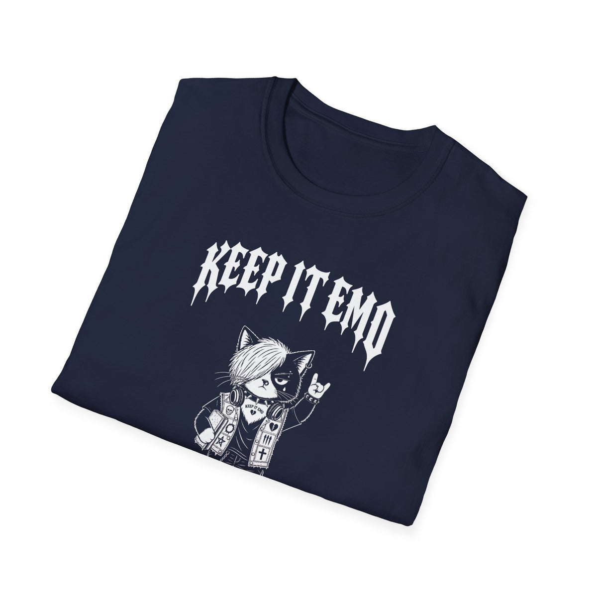 Keep It Emo T-Shirt — Retro Emo Cartoon Graphic Tee