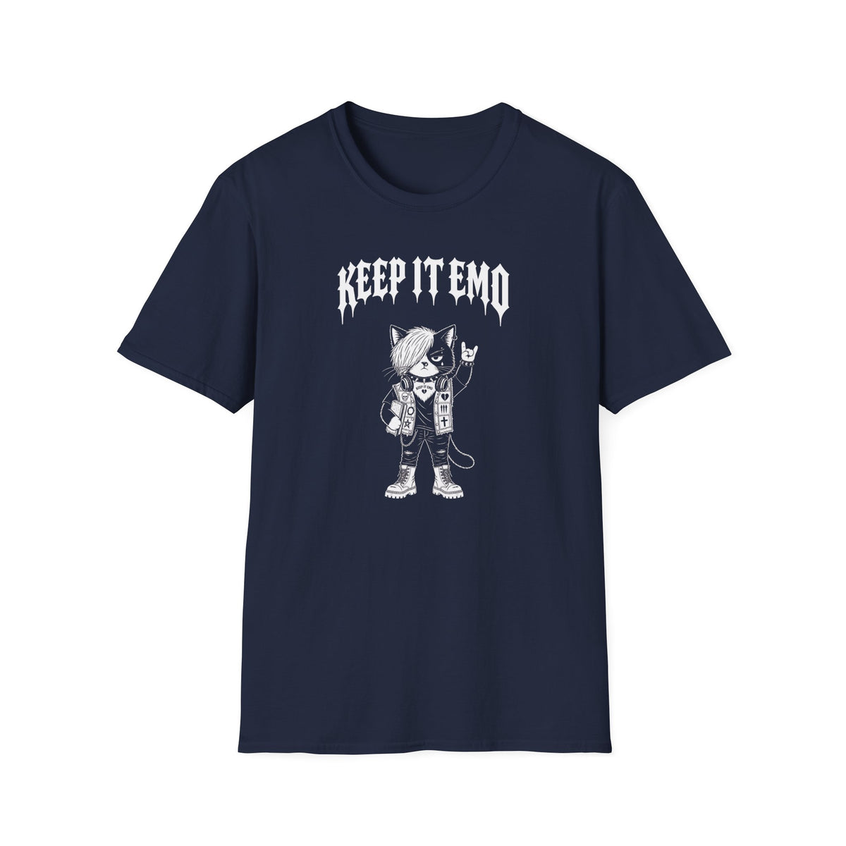 Keep It Emo T-Shirt — Retro Emo Cartoon Graphic Tee