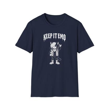 Keep It Emo T-Shirt — Retro Emo Cartoon Graphic Tee