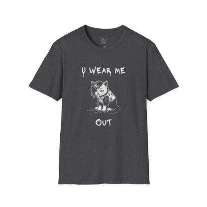"U Wear Me Out" Punk Kitty Tee