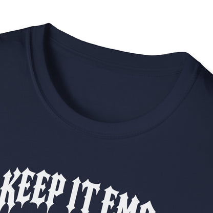 Keep It Emo T-Shirt — Retro Emo Cartoon Graphic Tee