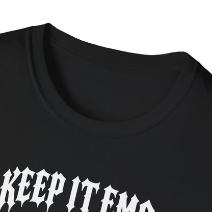 Keep It Emo T-Shirt — Retro Emo Cartoon Graphic Tee