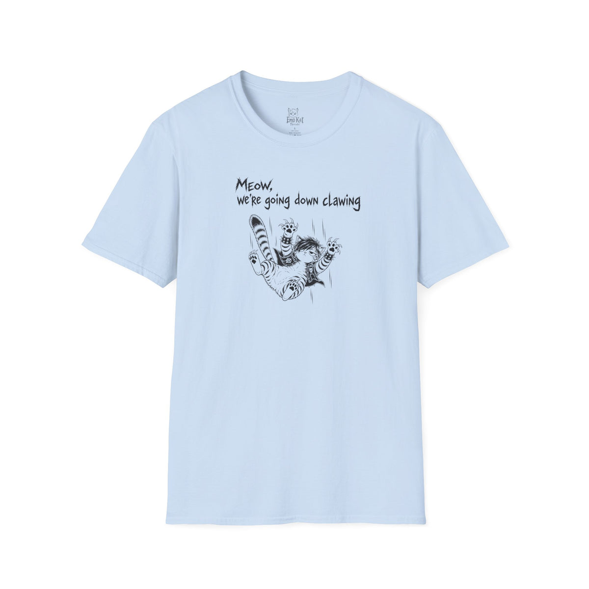 "Meow we're going down clawing" Tee