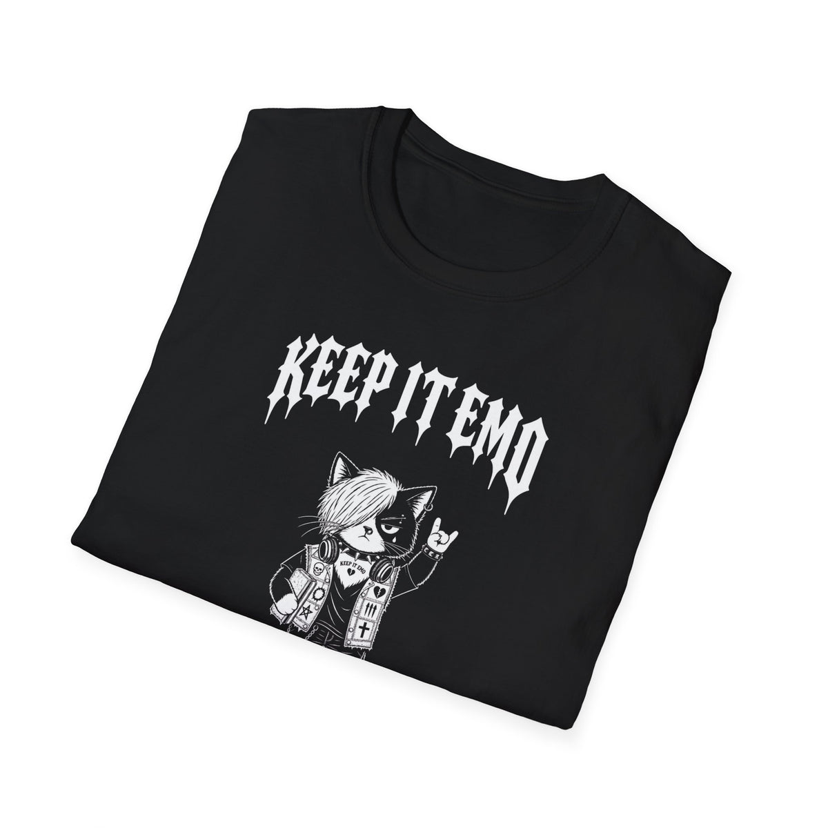 Keep It Emo T-Shirt — Retro Emo Cartoon Graphic Tee