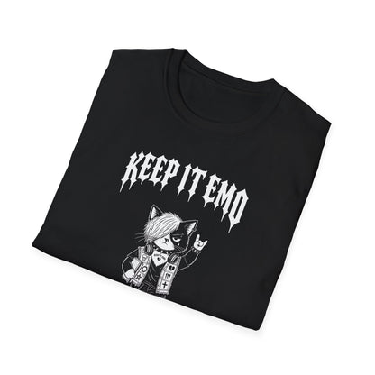 Keep It Emo T-Shirt — Retro Emo Cartoon Graphic Tee