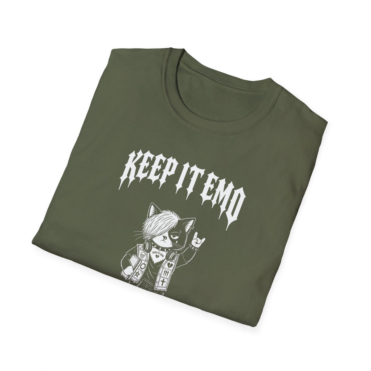 Keep It Emo T-Shirt — Retro Emo Cartoon Graphic Tee