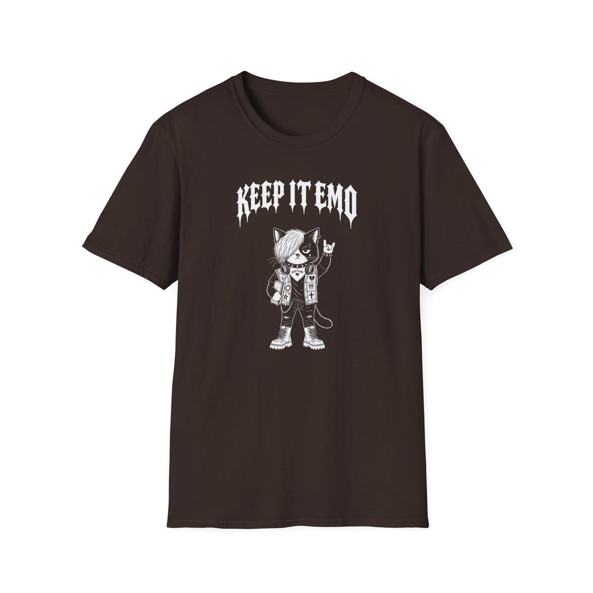 Keep It Emo T-Shirt — Retro Emo Cartoon Graphic Tee