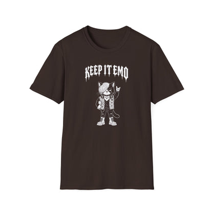 Keep It Emo T-Shirt — Retro Emo Cartoon Graphic Tee