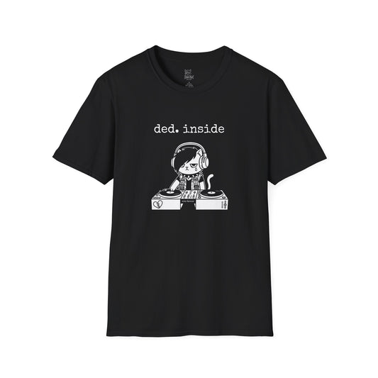 ded. inside Cat DJ Tee