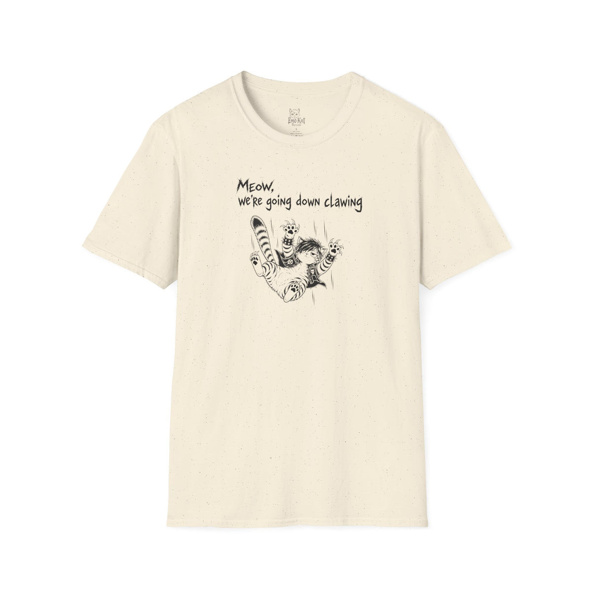 "Meow we're going down clawing" Tee