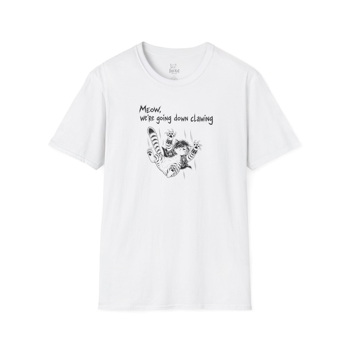 "Meow we're going down clawing" Tee