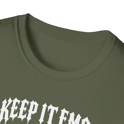 Keep It Emo T-Shirt — Retro Emo Cartoon Graphic Tee