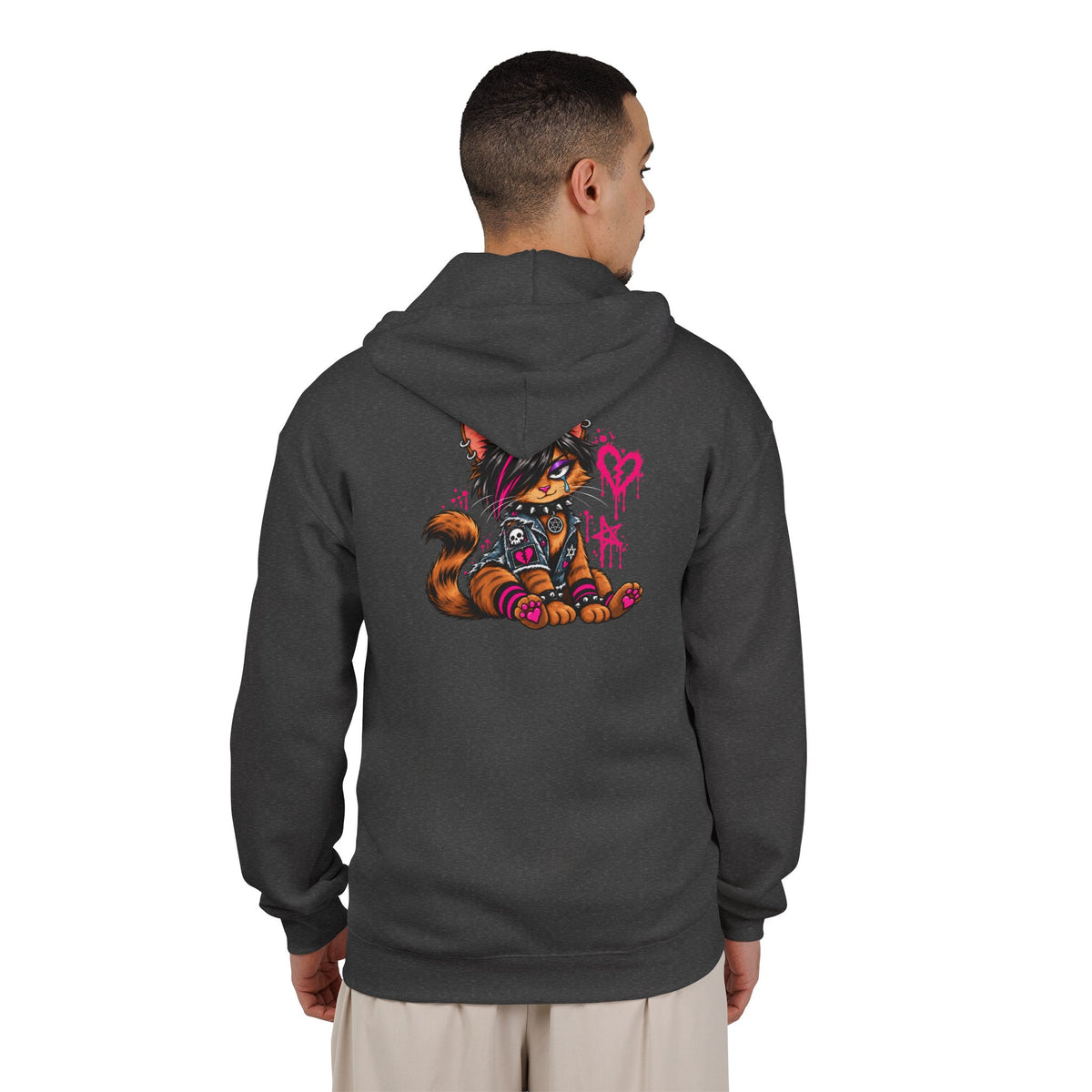 Emo Kat Threads zip up hoodie