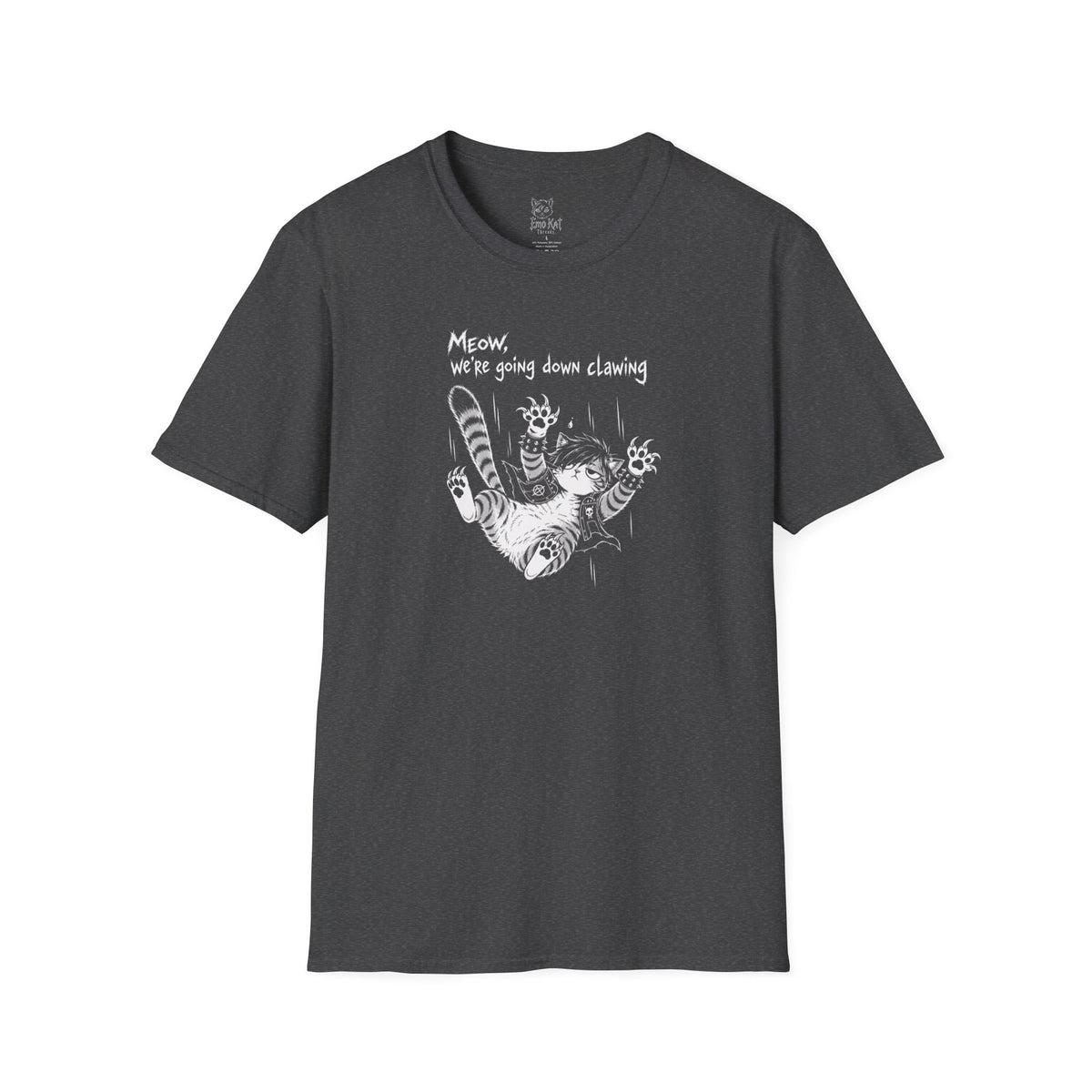 "Meow we're going down clawing" Tee