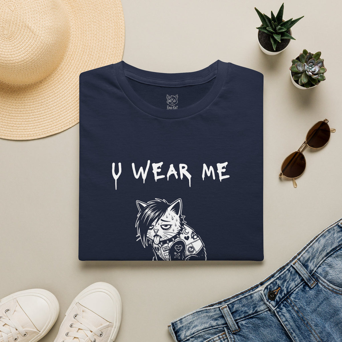 "U Wear Me Out" Punk Kitty Tee