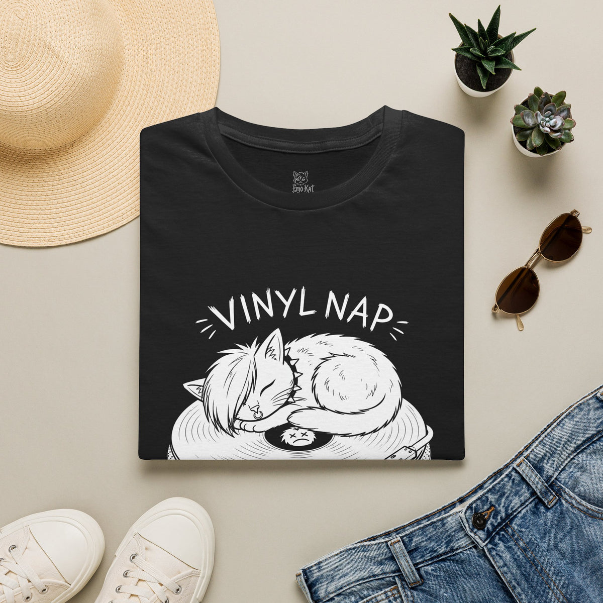 Vinyl Nap Cat Tee