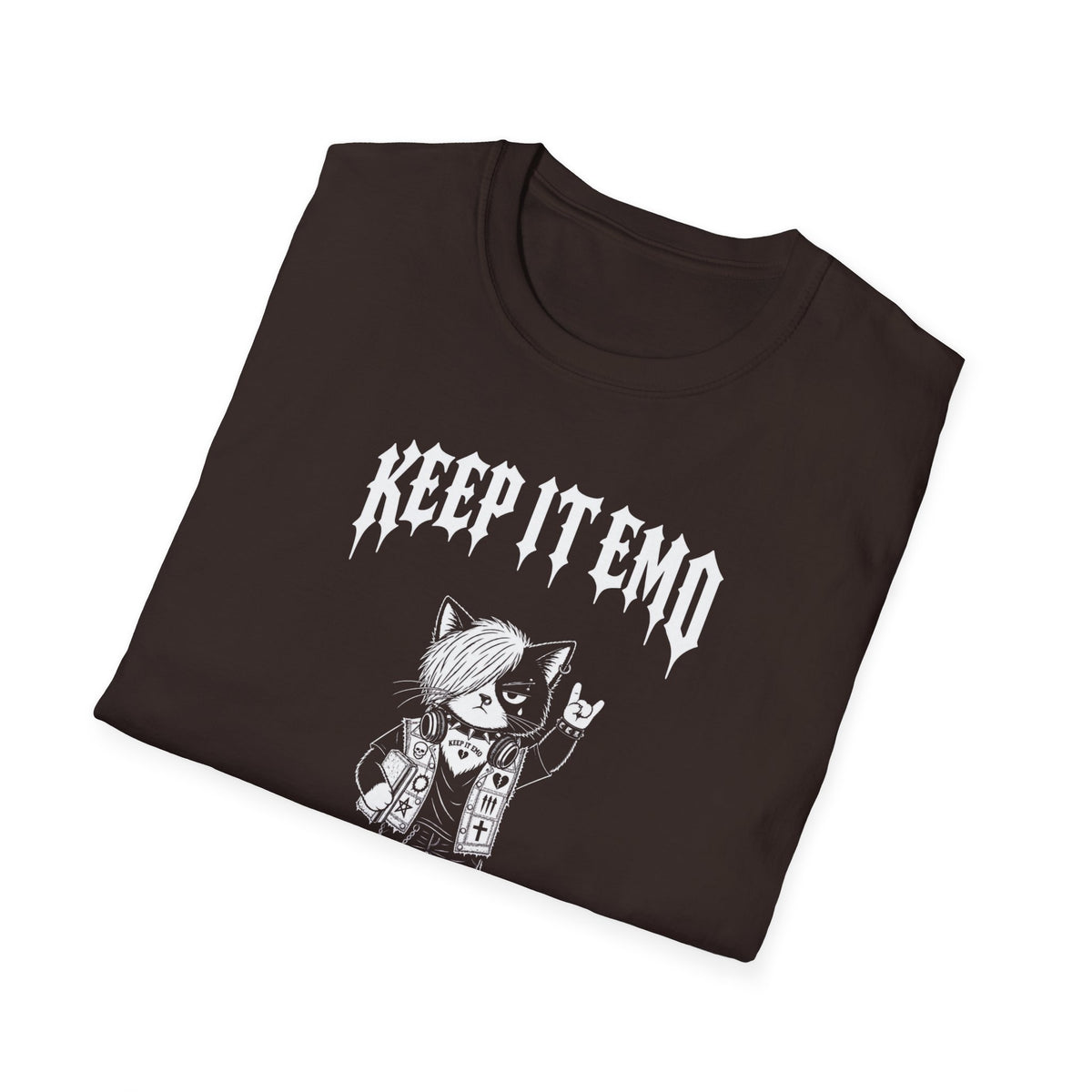 Keep It Emo T-Shirt — Retro Emo Cartoon Graphic Tee
