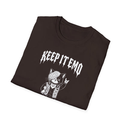 Keep It Emo T-Shirt — Retro Emo Cartoon Graphic Tee