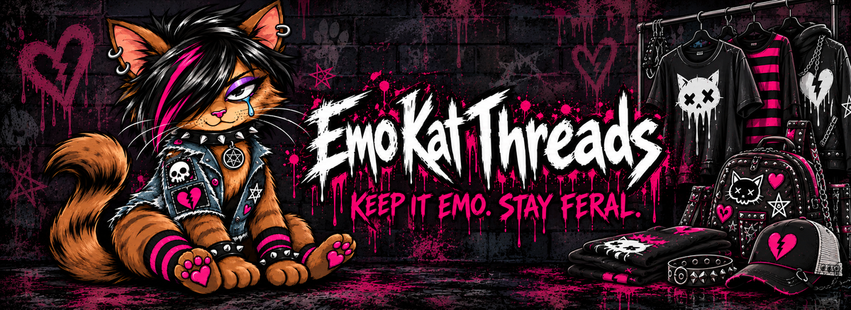 Emo Kat Threads - Keep it emo. Stay feral.