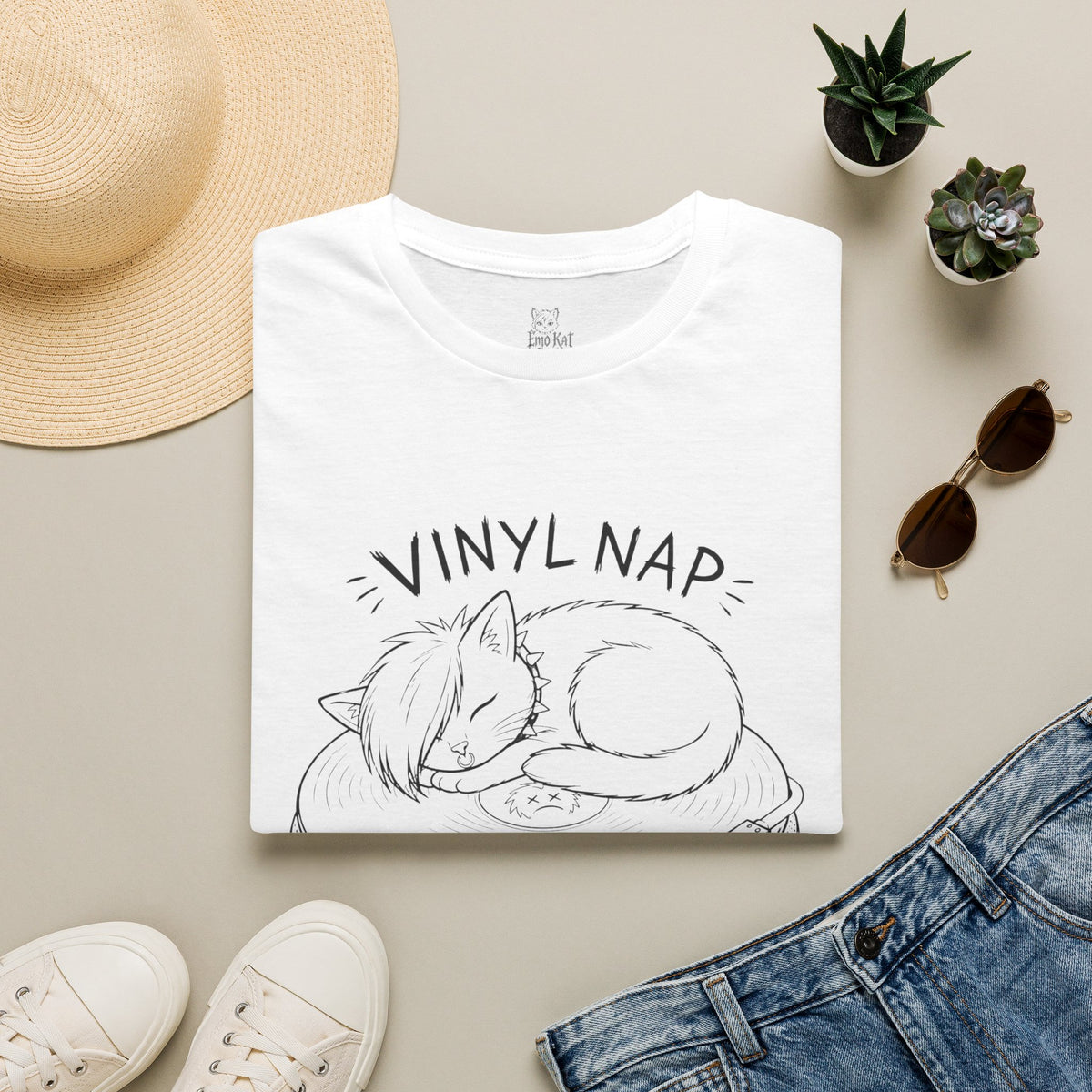 Vinyl Nap Cat Tee