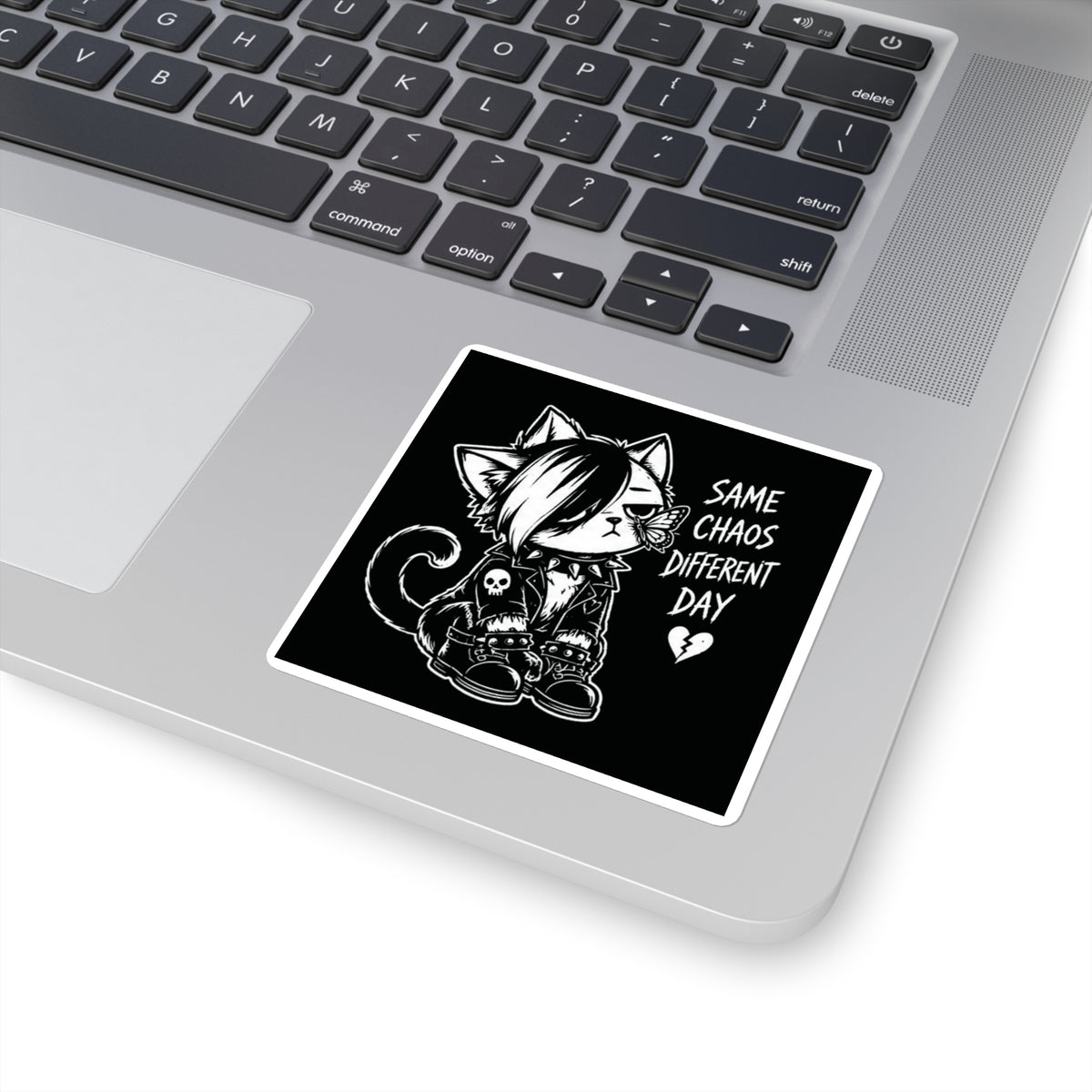 "Same Chaos Different Day" Square Vinyl Sticker