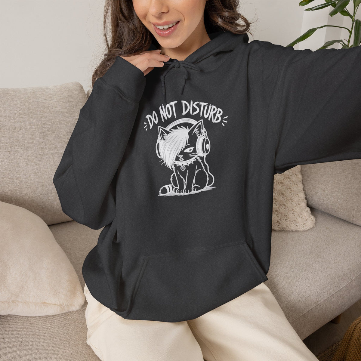 Do Not Disturb Cat Hoodie