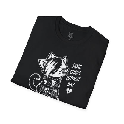 Same Chaos Different Day Cat Tee