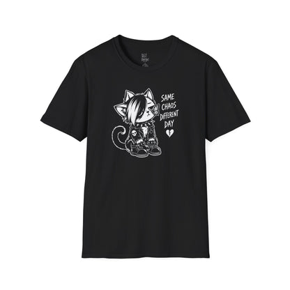 Same Chaos Different Day Cat Tee