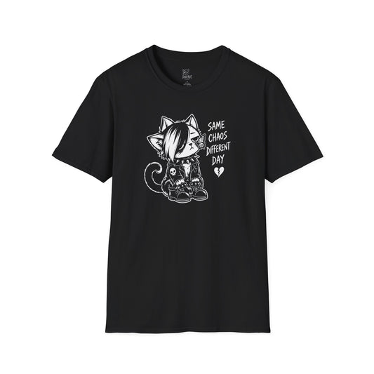 Same Chaos Different Day Cat Tee