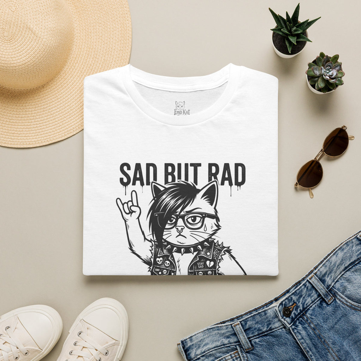 Sad But Rad Cat Tee