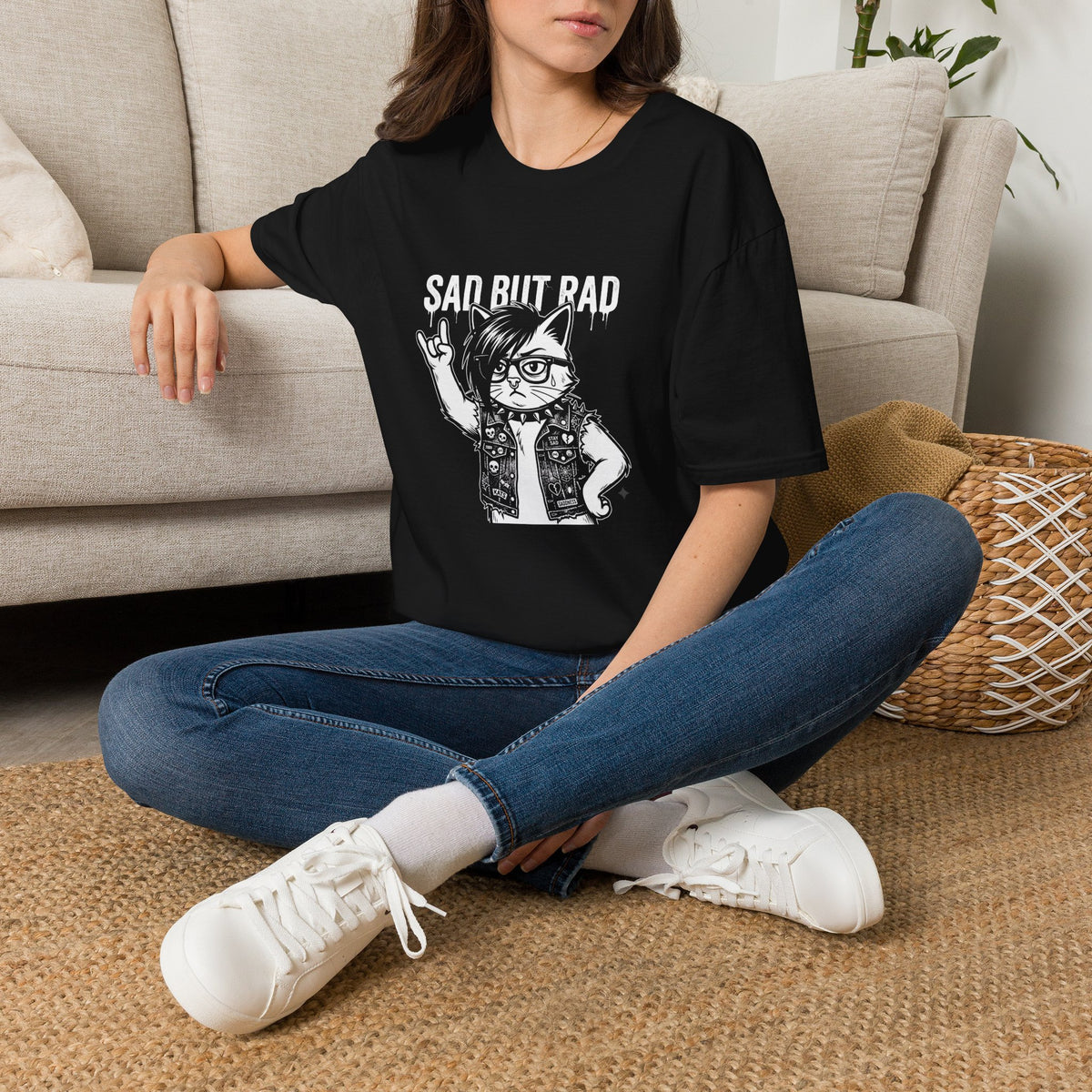 Sad But Rad Cat Tee